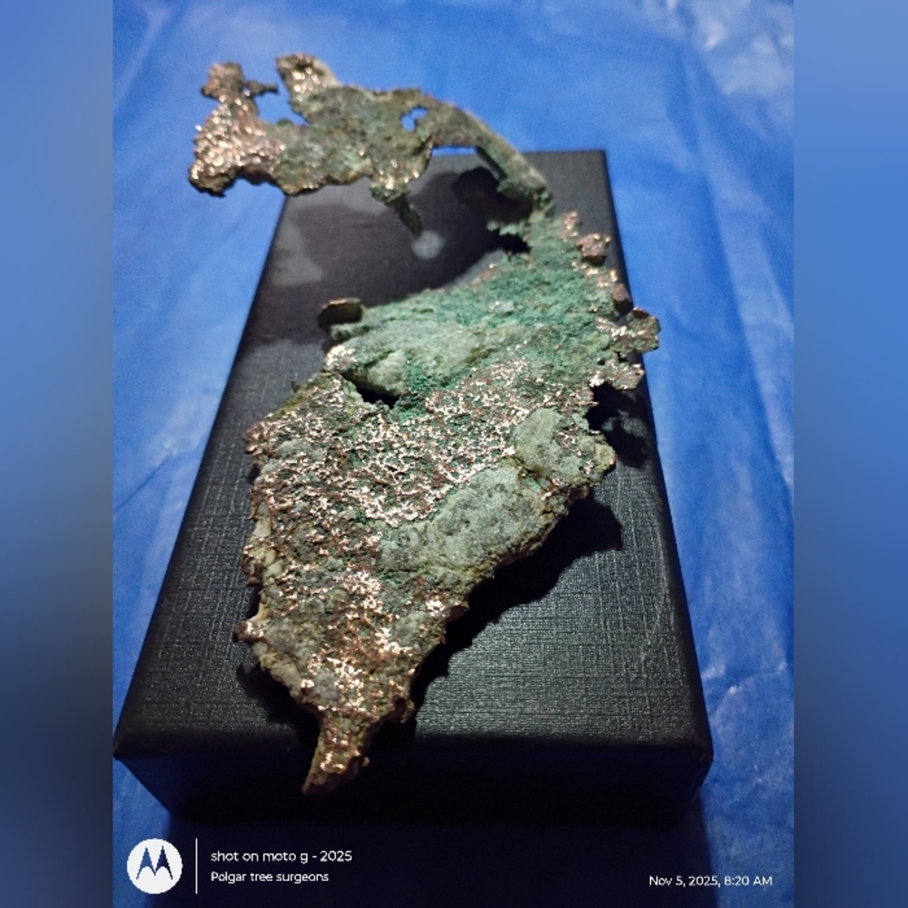Upper Peninsula Michigan Native Copper Specimen Including Quartz - Picture 15 of 16